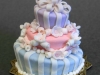 Mad hatter wedding cake in pastel colors
