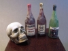 Halloween wine bottles