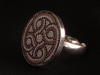 Sterling silver ring with micromosaic