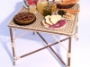 Summer dinner wicker table